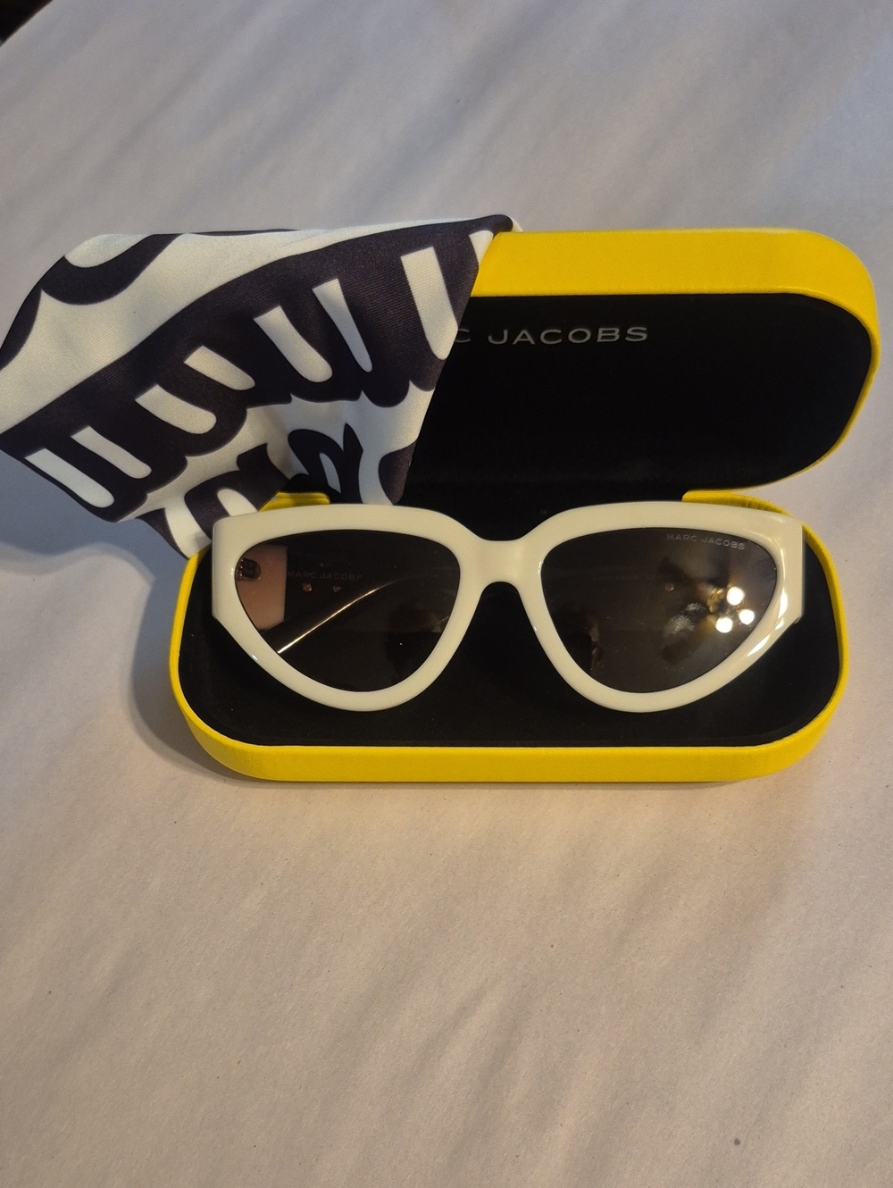 Marc Jacobs White Cat Eye Sunglasses